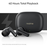 Слушалки Realme Buds T300 Truly Wireless in-Ear Earbuds, Bluetooth, Black