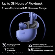 Слушалки Realme Buds Air 5, Truly Wireless in-Ear Earbuds, Bluetooth, Black