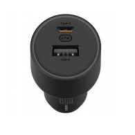 Xiaomi Dual Port Quick Car Charger 67W - зарядно за кола с USB-A и USB-C изходи с технология за бързо зареждане, черен