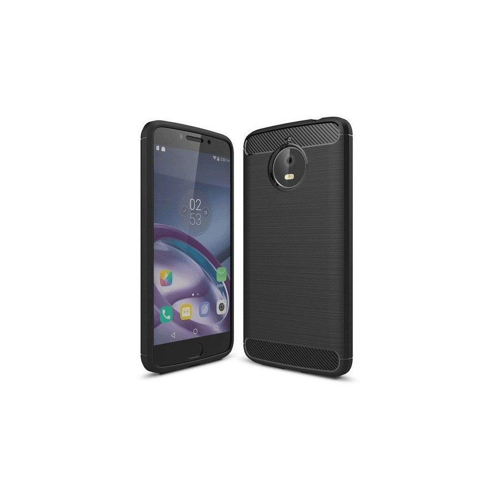 Силиконов калъф Flexible Carbon за Motorola Moto G6 Черен