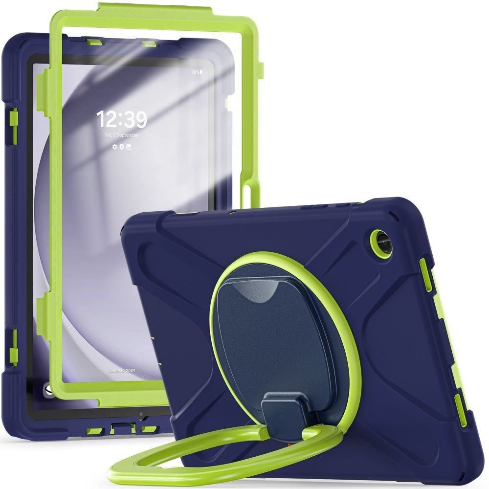 Калъф Tech-Protect X-Armor за Samsung Galaxy Tab A9+ Plus 11.0" X210 / X215 / X216, Navy Lime