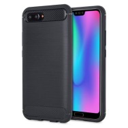 Силиконов калъф Flexible Carbon за Huawei Honor 10 , Черен