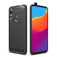 Силиконов калъф Flexible Carbon за Huawei P Smart Z , Черен