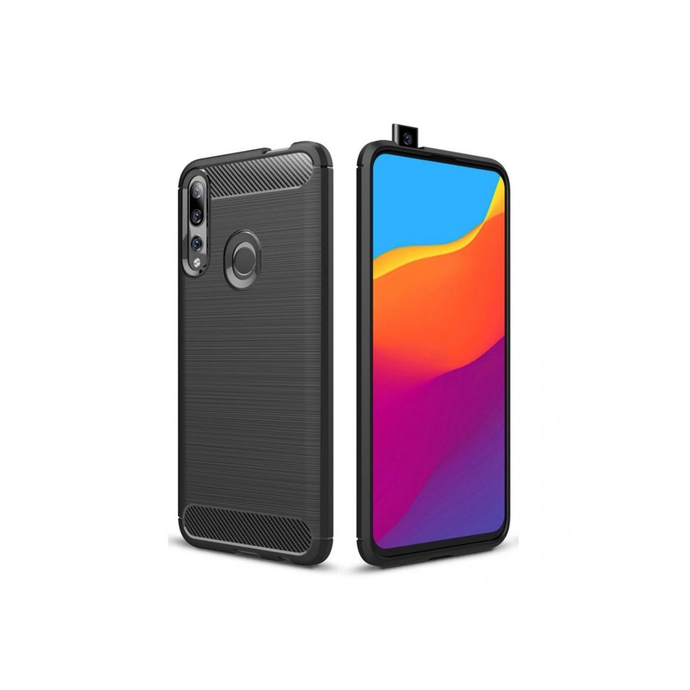 Силиконов калъф Flexible Carbon за Huawei P Smart Z , Черен