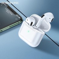 Слушалки Borofone BW02 Plus TWS, True Wireless, Bluetooth, White