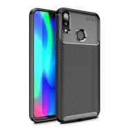 Силиконов калъф Flexible Carbon за Huawei Y9 2019 , Черен
