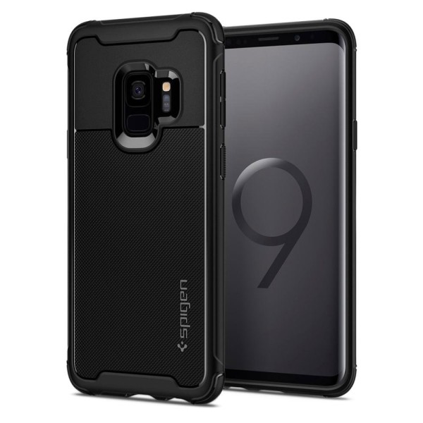 Spigen Rugged Armor Urban удароустойчив силиконов (TPU) калъф за Samsung Galaxy S9, Black