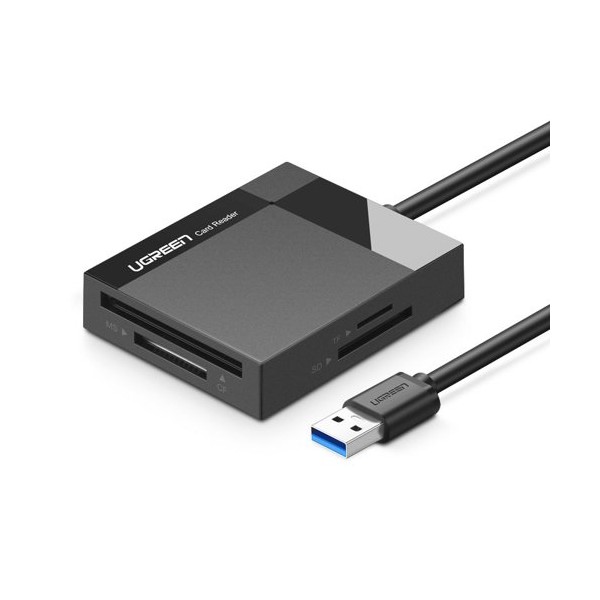 Четец на карти Ugreen USB 3.0 SD / micro SD / CF / MS card reader (30231), Черен