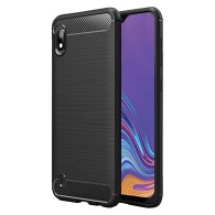 Силиконов калъф Flexible Carbon за Samsung Galaxy M10 , Черен