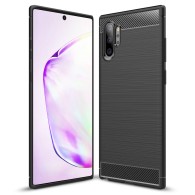 Силиконов калъф Flexible Carbon за Samsung Galaxy NOTE 10 PLUS , Черен