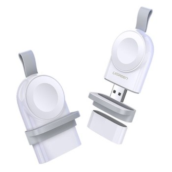 Безжично зарядно Ugreen за Apple Watch USB MFI wireless charger (50944), Бял