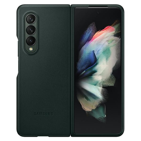 Калъф Samsung Leather Cover за Galaxy Z Fold 3, Green