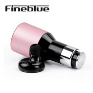 Зарядно за кола + Bluetooth Слушалки Fineblue F-458, Златист