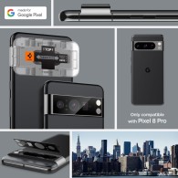 Стъклен Протектор за камера Spigen Optik.TR ”Ez Fit” 2-Pack за Google Pixel 8, Black
