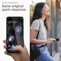 Стъклен протектор Spigen ALM Glass FC за Google Pixel 8, Black