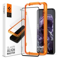 Стъклен протектор Spigen ALM Glass FC за Google Pixel 8, Black