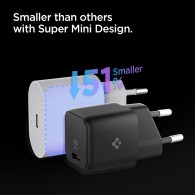 Зарядно Spigen PE2103 Arcstation Network Charger PD27W, Black