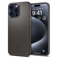 Калъф Spigen Thin Fit за iPhone 15 Pro Max, Gun Metal