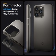 Калъф Spigen Thin Fit за iPhone 15 Pro Max, Gun Metal