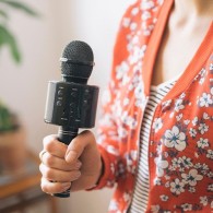 Микрофон Forever BMS-300 with bluetooth speaker, Черен