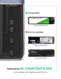 Мултифункционален хъб 6в1 Ugreen USB Type C - 3x USB 3.2 Gen 2 (10Gbps) / HDMI 4K 60Hz / USB Type C PD / DC pocket SATA M.2 SSD 