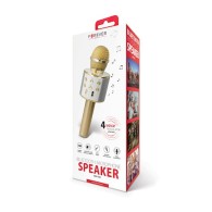 Микрофон Forever BMS-300 with bluetooth speaker, Златен