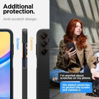 Калъф Spigen Liquid Air за Samsung Galaxy A15 4G / 5G, Matte Black