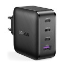 Адаптер Ugreen fast wall charger PPS 65W USB / 3x USB Typ C Quick Charge 3.0 Power Delivery SCP FCP AFC (gallium nitride) (CD224