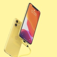 Кабел Baseus Colourful elbow USB Typ C PD 18W - Lightning 1.2m , Жълт