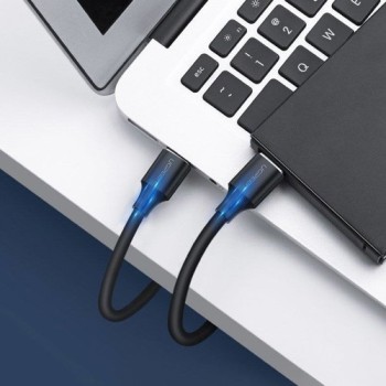 Кабел Ugreen USB 3.0 (male) - USB 3.0 (male) cable 2m. (10371), Черен