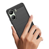 Калъф Tech-Protect TPUcarbon За Xiaomi Redmi 13C / Poco C65, Black