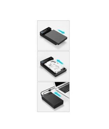 Твърд диск Ugreen HDD 3,5'' hard drive SATA housing case (50422), Черен