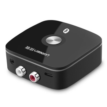 Безжичен високоговорител Ugreen 2RCA / 3,5 mm mini jack Bluetooth 5.0 aptX receiver (40759), Черен