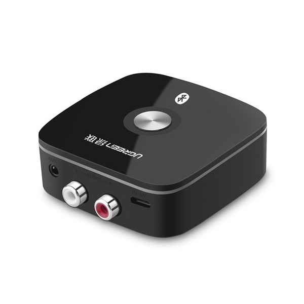 Безжичен високоговорител Ugreen 2RCA / 3,5 mm mini jack Bluetooth 5.0 aptX receiver (40759), Черен