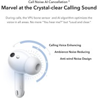 Безжични слушалки Honor Earbuds 3 Pro, White