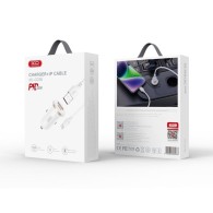 XO CC56 PD 30W QC - зарядно за кола с 1X USB, 1X USB-C изход + Lightning кабел