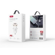 XO CC56 PD 30W QC - зарядно за кола с 1X USB, 1X USB-C изход