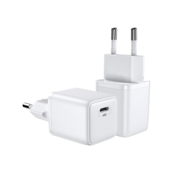 Адаптер Joyroom fast wall charger USB Typ C 30W Power Delivery Quick Charge 3.0 AFC FCP (L-P301), Бял