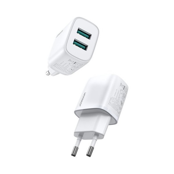 Адаптер Joyroom wall charger 2x USB 2,1A (L-2A101), Бял