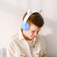 Безжични слушалки W42 Cat Ear, Bluetooth, Blue