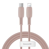 Кабел Baseus Colourful USB Type C / Lightning 18W 1,2M, Розов