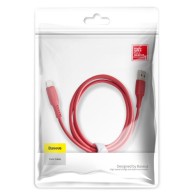 Кабел Baseus Colourful USB / Lightning 2.4A 1.2M, Червен