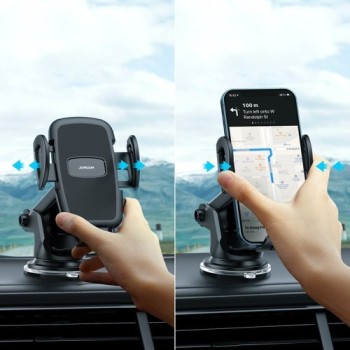 Поставка Joyroom mechanical car phone holder with adjustable arm for dashboard (JR-ZS258), Черен