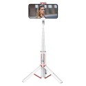 Селфи стик Joyroom Phantom Series selfie stick tripod wireless Bluetooth remote (JR-Oth-AB202), Бял