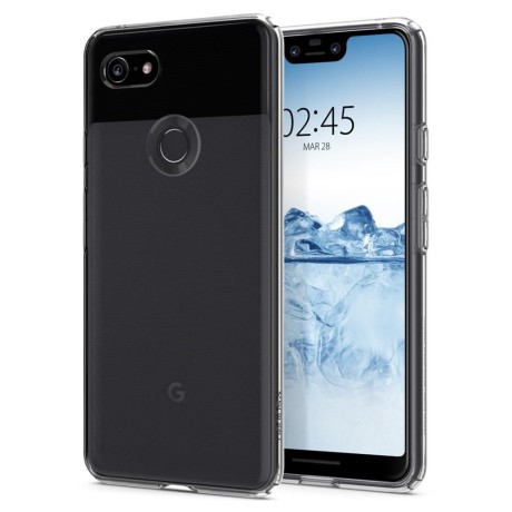 Spigen Liquid Crystal тънък силиконов (TPU) калъф за Google Pixel 3 XL, Crystal Clear