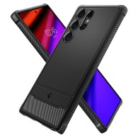 Калъф Spigen Rugged Armor За Samsung Galaxy S24 Ultra, Matte Black