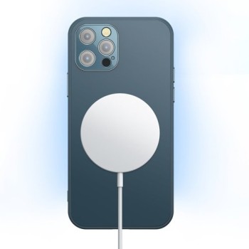 Безжично зарядно Joyroom wireless Qi charger 15 W за iPhone (MagSafe compatible) + built in USB Type C кабел (JR-A41), Silver