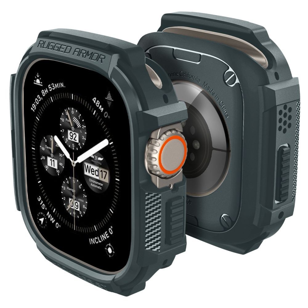 Калъф Spigen Rugged Armor за Apple Watch Ultra 1 / 2, 49mm, Abyss Green