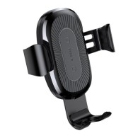 Безжично зарядно/Стойка Baseus Heukji Wireless Charger Gravity Car Mount, Черен
