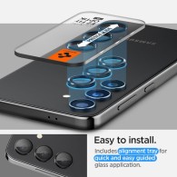 Стъклен Протектор за камера Spigen Optik.TR ”Ez Fit” 2-Pack за Samsung Galaxy S23 / S23+ Plus / S24, Black